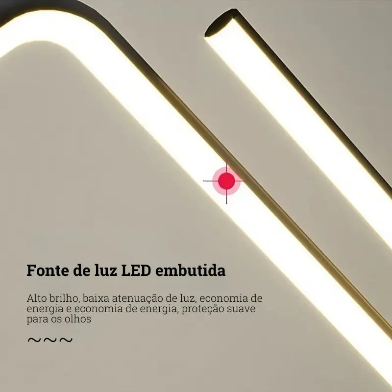 Lustre Moderno Minimalista Ajustável